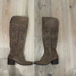 Western knee high boots